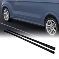 VW Transporter T7 LWB 25+ Gloss Black Side Skirts