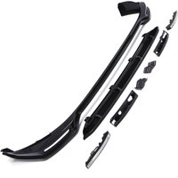 Ford Transit Custom MK2 24+ Gloss Black Front Bumper Lower Splitter with DRLs