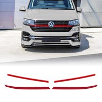 VW Transporter T6.1 19-24 Red 4 Piece Upper Grille Trims