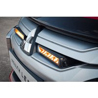 Stealth LED Mitsubishi L200 2019-2023 Twin 10" Flashing Luminous LED Integration Grille Kit - 7,560 Lumens