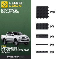 Mitsubishi L200 Series 5 & 6 2015+ LoadLock Full Truck Bed Base Kit