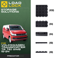 Volkswagen Transporter T6 / T6.1 SWB/LWB 2015-2024 LoadLock Full Load Bed Base Kit