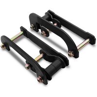 Ford Ranger T6 12-18 2" Black Rear Lift Extended Shackles