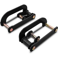 Nissan Navara D40 05-15 2" Black Rear Lift Shackles