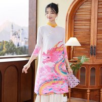 Oriental Qipao Cheongsam Chinese Dress -RKHXD0M4R