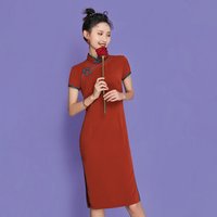 Oriental Qipao Cheongsam Chinese Dress -WH73TKQYY