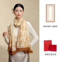 Lovely Floral Print Wool Wrap