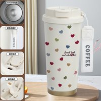 Attractive Polka Dots Insulated Travel Mug - C 520ml
