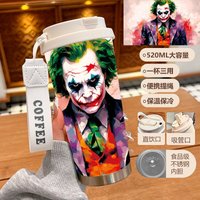 Joker Print Insulated Travel Mug 1A - White Lid 520ml