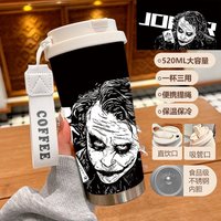 Joker Print Insulated Travel Mug 1G - White Lid 520ml