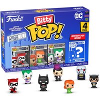 Funko Bitty Pop! DC - Harley Quinn, The Joker, Poison Ivy Y una Minifigura Misteriosa Sorpresa