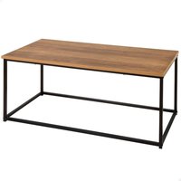 Max home mesa centro metal y madera clara 90x48x40 cm