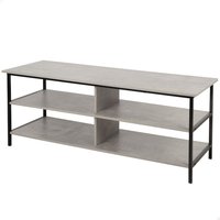 Max home mesa televisión efecto cemento 5 estantes 110x40x45 cm