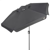 Sombrilla grande jardín antiviento inclinable 230 cm uv50 antracita