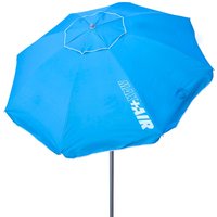 Sombrilla playa antiviento 8 varillas 220 cm azul claro