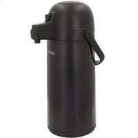 Termo acero inoxidable thermos 1,9 litros negro con dispensador