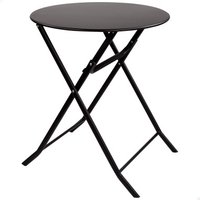 Mesa redonda plegable jardín metal