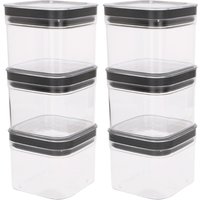 Curver pack 6 botes plástico herméticos multiusos (0,8l)