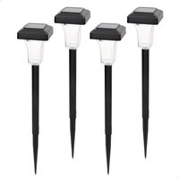 Set de 4 balizas solares led 5-10 lúmenes con proyección decorativa