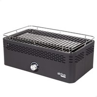 Barbacoa sin humo rectangular negra sobremesa 45x28x19 cm