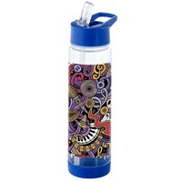 Promotional Product Sports Water Bottle Tutti Frutti – white-blue – with 48h express logo print 740ml BPA-free custom water bottle