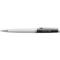 Executive Gift Waterman Hemisphere Ballpoint Pen with Express Engraving – 2000m Writing Length – White-Solid black – Office Stationery