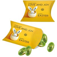 Promotional Merchandise Promo Pillow Pack with Ferrero Küsschen Eggs with Custom Logo Print – Chocolate Giveaway for Trade Shows