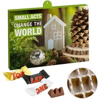 Corporate Christmas Gift Premium Advent Calendar with Custom Logo Print – 100% Recyclable Paper – Chocolate Selection for Office Events