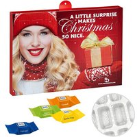Corporate Christmas Gift Ritter Sport Choco Cubes Advent Calendar with Custom Logo Print – White – Branded Confectionery for Business