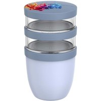 Corporate Gift Lunch Pot Mepal Ellipse – blue – with 48h express logo print 500 ml plus 2 x 200 ml insulated bpa-free food container