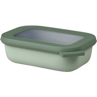 Corporate Gift Multi-Bowl Mepal Cirqula – sage – with custom logo print 500 ml rectangular food storage for business events