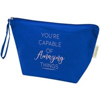 Promotional Product Toiletry Bag Odisha – royal blue – with 48h express logo print 3L capacity 180g/m² organic cotton printed shopper