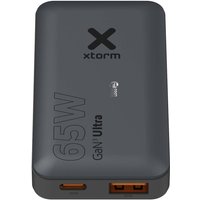 Corporate Gift Power Bank Xtorm 65W – solid black – with 48h express logo print 65W USB-C PD GaN³ recycled plastic tech accessory