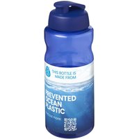 Branded Merchandise Sport Bottle H2O Active Eco โ blue-blue โ with custom logo print 1 litre food-safe recycled plastic water flask