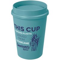 Promotional Merchandise Americano Switch Renew with Custom Logo Print – 300ml BPA Free – Reef Blue – Eco Travel Mug for Office Events