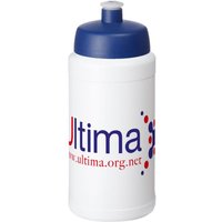 Promotional Product Sports Water Bottle Baseline Plus – white-blue – with custom logo print 500ml leak-proof custom water bottle