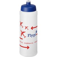 Promotional Product Sports Water Bottle Baseline Plus – white-blue – with custom logo print 750ml single-walled custom water bottle