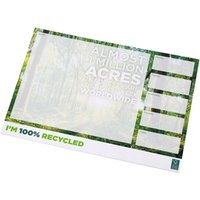 Branded Merchandise Desk-Mate A3 Recycled Notepad with Custom Logo Print – 25 pages – White – Stationery for Office Conferences