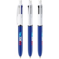 Promotional Product BIC 4 Colours 3+1 Inspire with Custom Logo Print – 3+1 Functionality – Navy blue – Writing Instrument for Offices