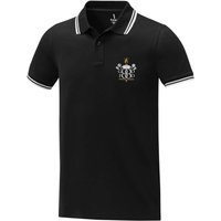 Branded Merchandise Amarago Short Sleeve Polo with Express Embroidered Logo – 3XL 100% Cotton – Solid black – Staff Uniforms for Events