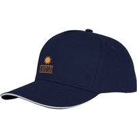 Corporate Gift Baseball Cap Ceto – heather navy – with 48h express embroidery 58 cm Cotton Headwear for staff uniform