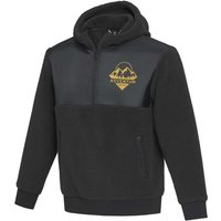 Corporate Gift Evans Unisex Sherpa Fleece with Express Embroidered Logo – 2XS – Solid black – Recycled Polyester Jacket for Events