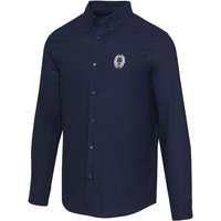 Corporate Gift Sphene Oxford Shirt with Express Embroidered Logo – 2XL BCI-certified Cotton – Navy Blue – Formal Business Apparel