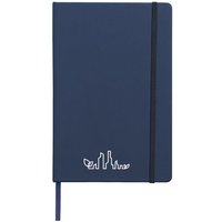 Promotional Merchandise A5 Standard Notebook with Custom Logo Print – FSC-Certified – Navy Blue – Stationery for Business Meetings