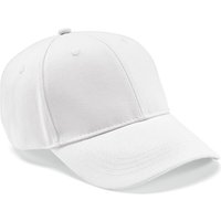 Branded Merchandise Baseball Cap Darrell – white – with custom logo embroidery 280gsm recycled cotton adjustable metal buckle