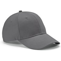 Branded Merchandise Baseball Cap Darrell – marl grey – with custom logo embroidery 280gsm recycled cotton staff headwear