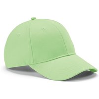 Corporate Gift Baseball Cap Darrell – light green – with custom logo embroidery 280gsm recycled cotton headwear staff uniform