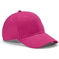 Corporate Gift Baseball Cap Darrell – dark pink – with custom logo embroidery 280gsm recycled cotton fabric staff headwear