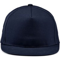 Corporate Gift Baseball Cap Cornell – blue – with custom logo embroidery 280gsm recycled cotton adjustable headwear for staff