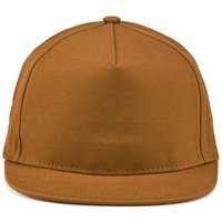 Branded Merchandise Baseball Cap Cornell – camel – with custom logo embroidery 280gsm recycled cotton flat visor team gear